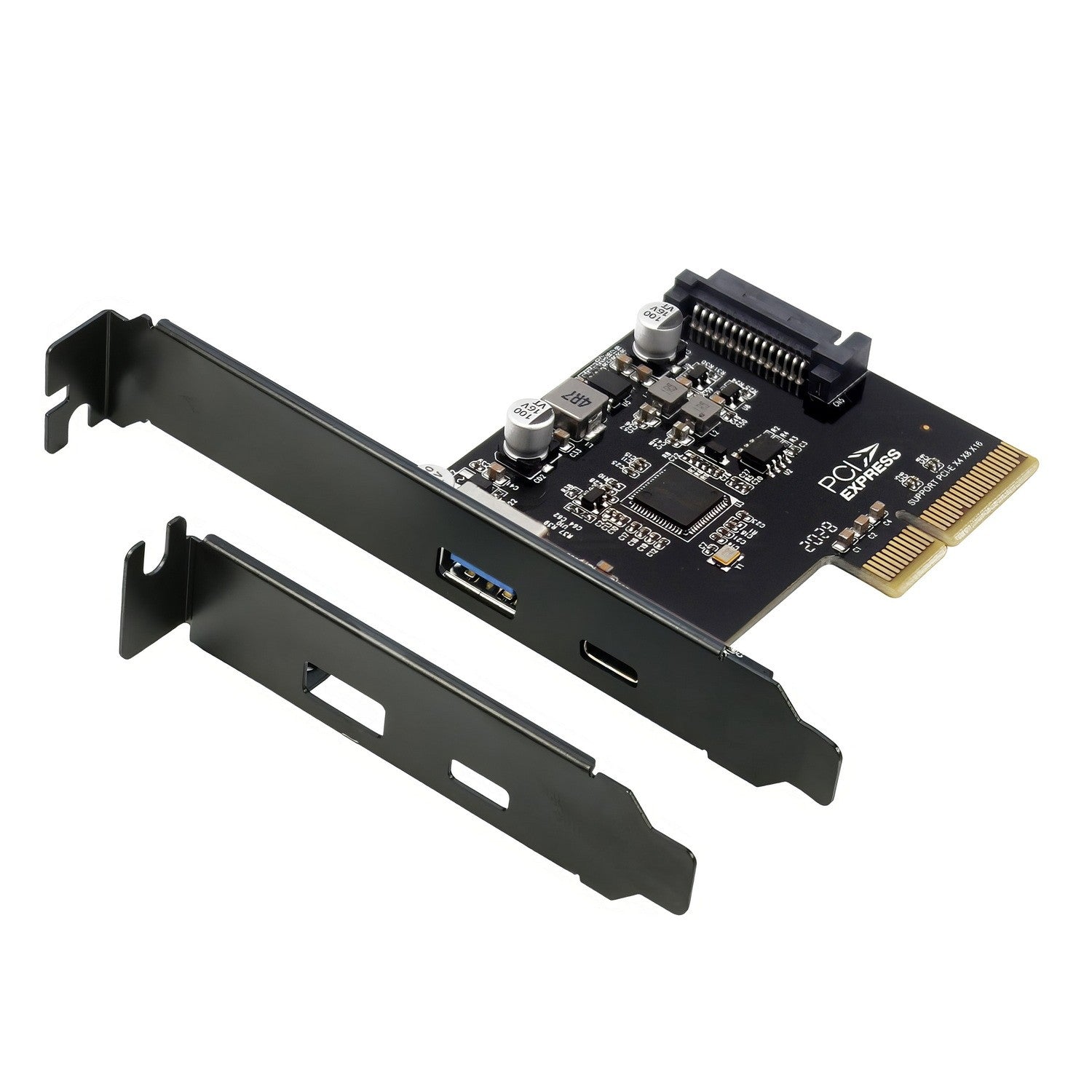 Simplecom EC312v2 PCIe x4 to 2-Port USB 3.2 Gen II 10Gbps USB-C and USB-A Expansion Card Simplecom EC312v2 PCIe x4 to 2-Port USB 3.2 Gen II 10Gbps USB-C and USB-A Expansion Card